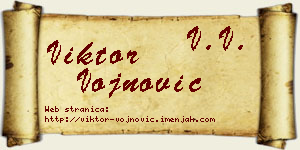 Viktor Vojnović vizit kartica